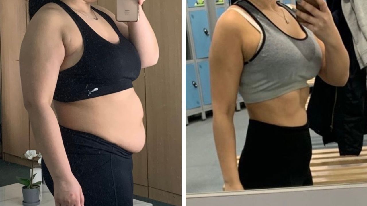 Client before and after transformation
